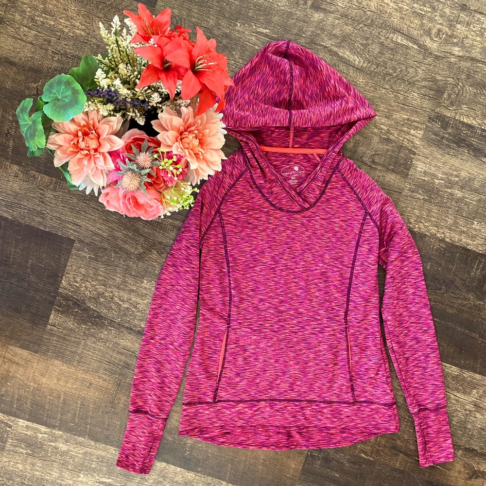 💎2/$22~Tangerine athletic pullover hoodie~Small